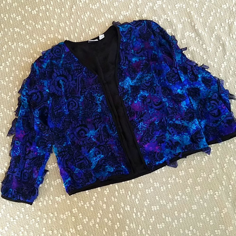 Bright, textured top